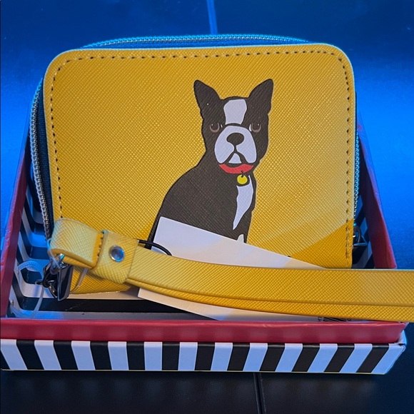 Marc Tetro Handbags - Marc Tetro Boston Terrier Wristlet NWT